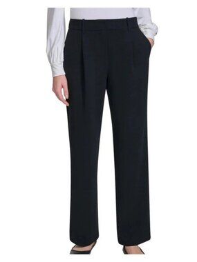 NWT DKNY Women's Black Wide-Leg Pants Size 18 Polyester Dress Pants Q0192